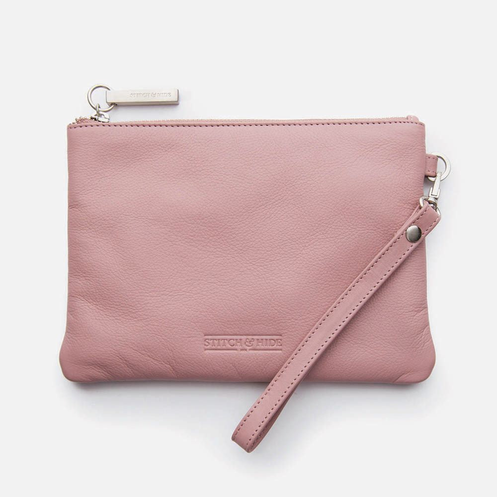 STITCH & HIDE: Cassie Clutch | Dusty Rose