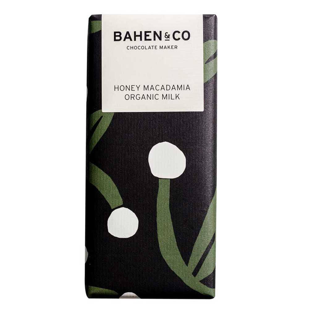 BAHEN & CO CHOCOLATE: Honey Macadamia Organic Milk