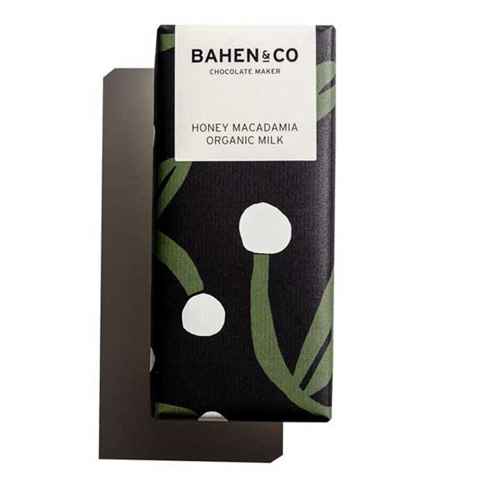 BAHEN & CO CHOCOLATE: Honey Macadamia Organic Milk