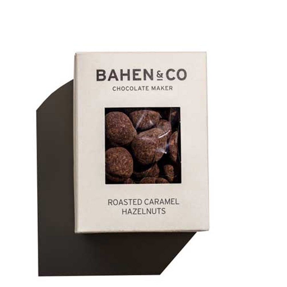 BAHEN & CO CHOCOLATE: Coated | Roasted Caramel Hazelnuts