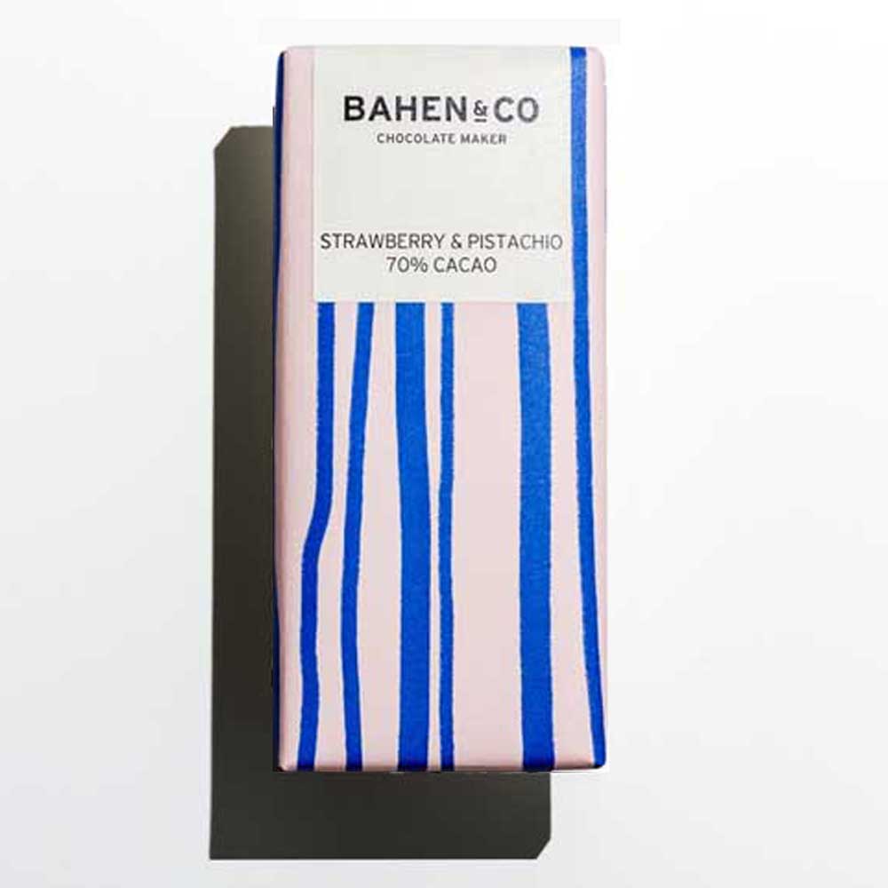 BAHEN & CO CHOCOLATE: Strawberry & Pistachio