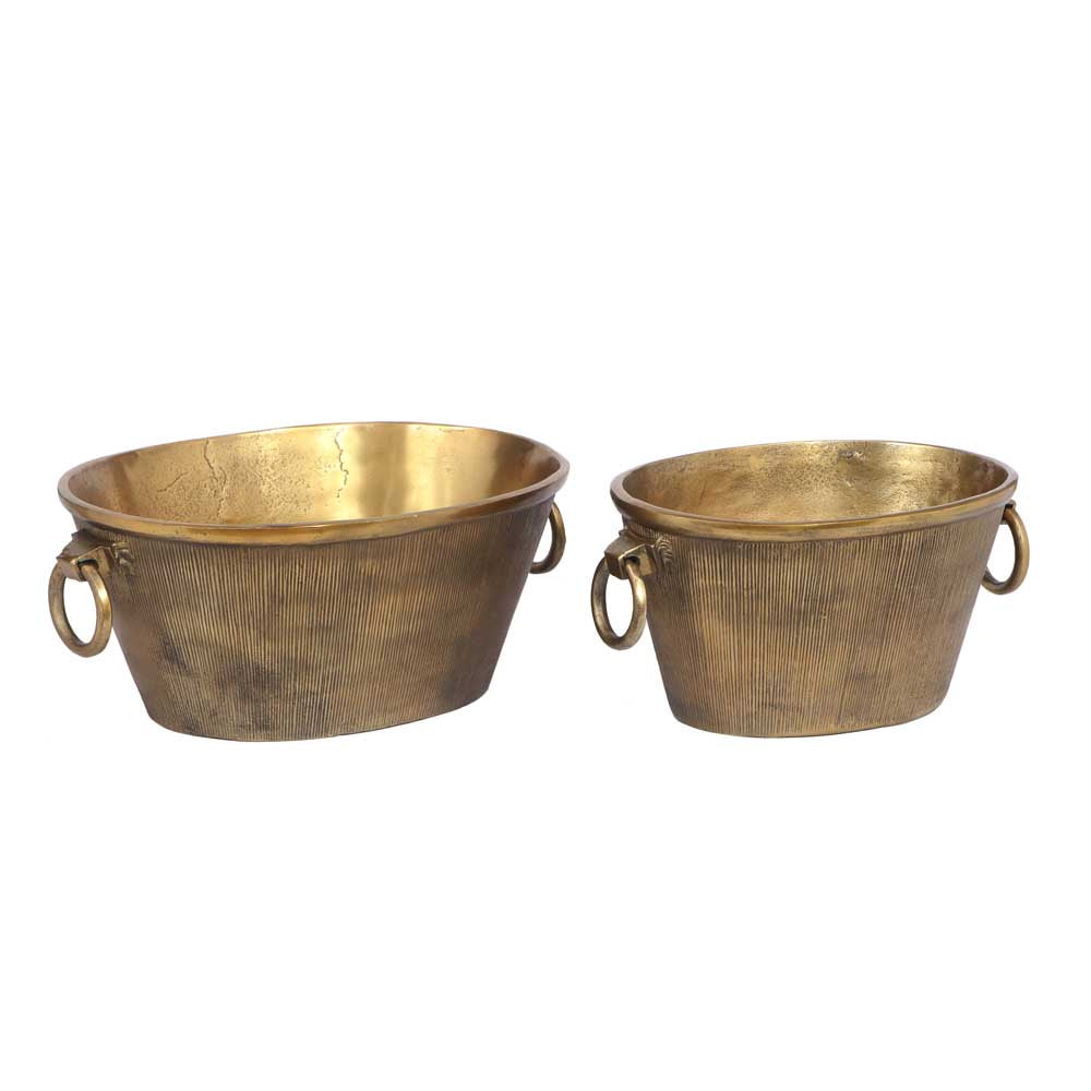 RUBY STAR: Champagne Bucket | Raw Antique Gold