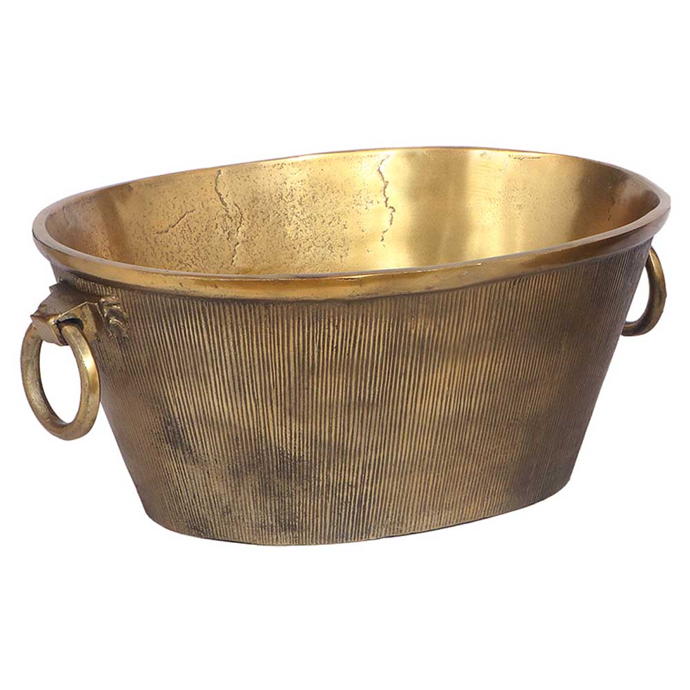 RUBY STAR: Champagne Bucket | Raw Antique Gold