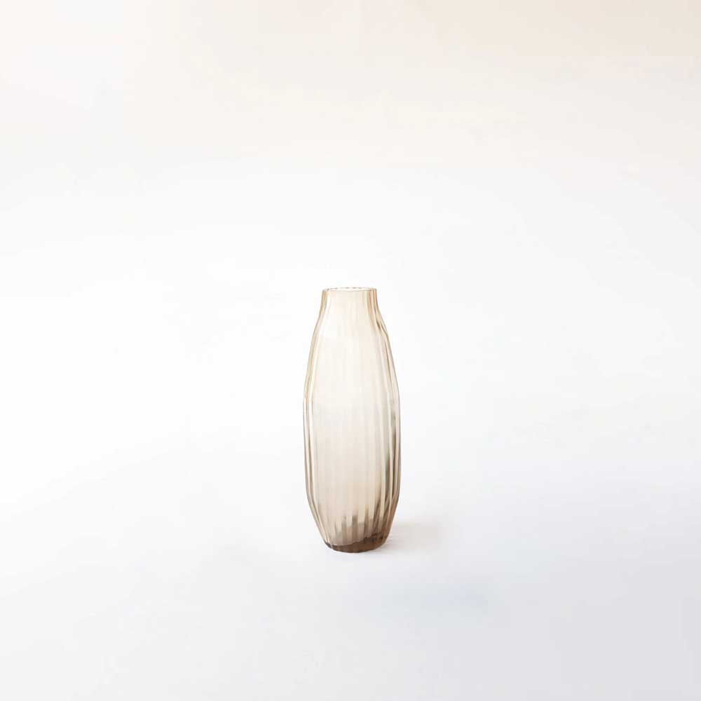 BRIAN TUNKS: Cut Glass Vase Bud | Gold