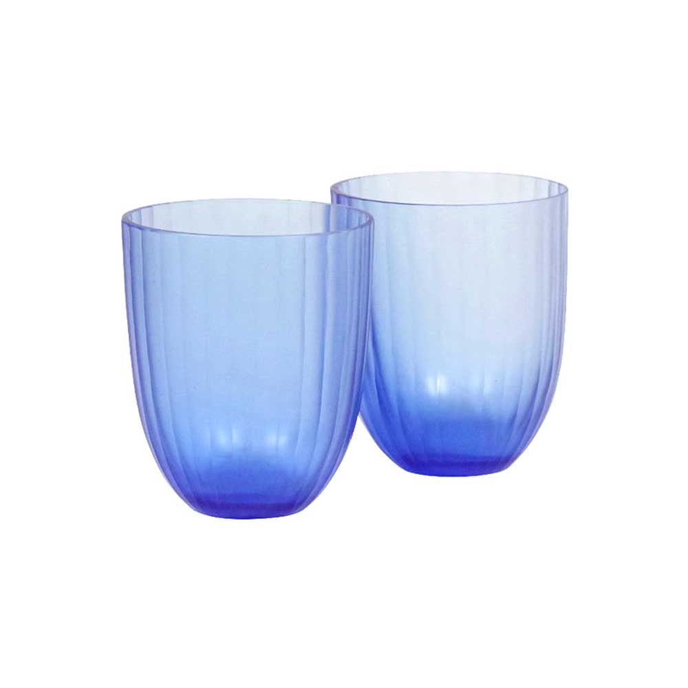 BRIAN TUNKS: Cut Glass Iguassu Tumbler | Bluebell - 2 Set