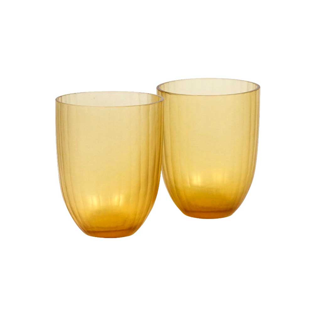 BRIAN TUNKS: Cut Glass Iguassu Tumbler | Butter - 2 Set