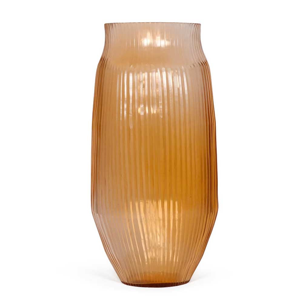 BRIAN TUNKS: Cut Glass Vase Large | Copper