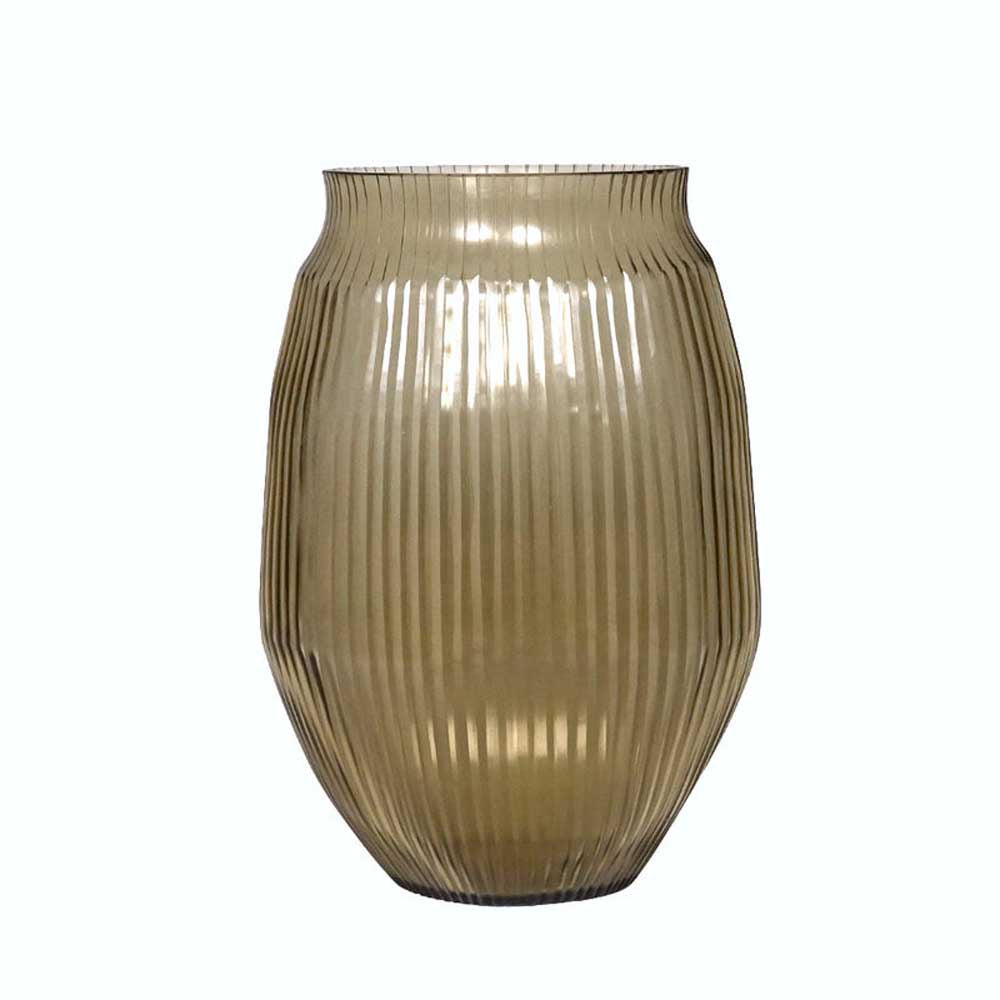 BRIAN TUNKS: Cut Glass Vase Medium | Gold