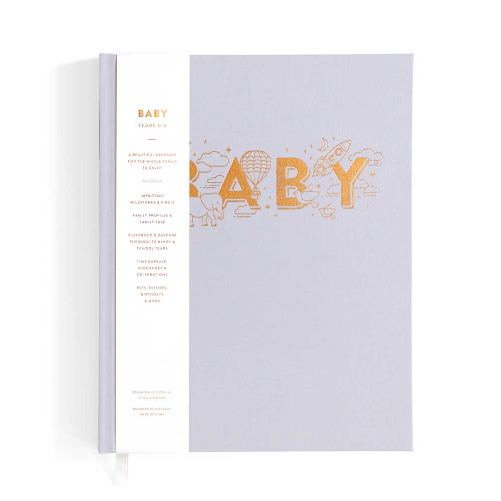FOX & FALLOW: Baby Book | Grey