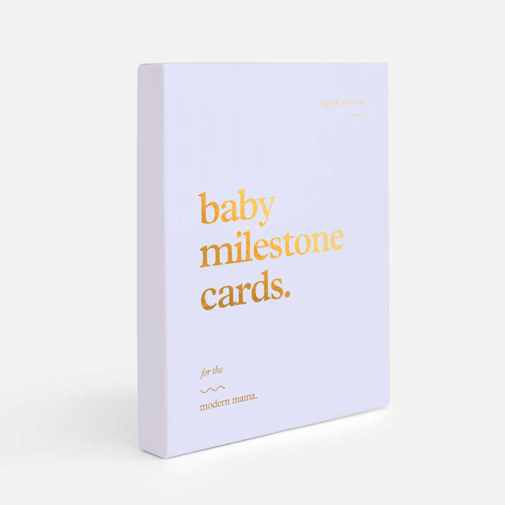 FOX & FALLOW: Baby Milestone Cards | Powder Blue