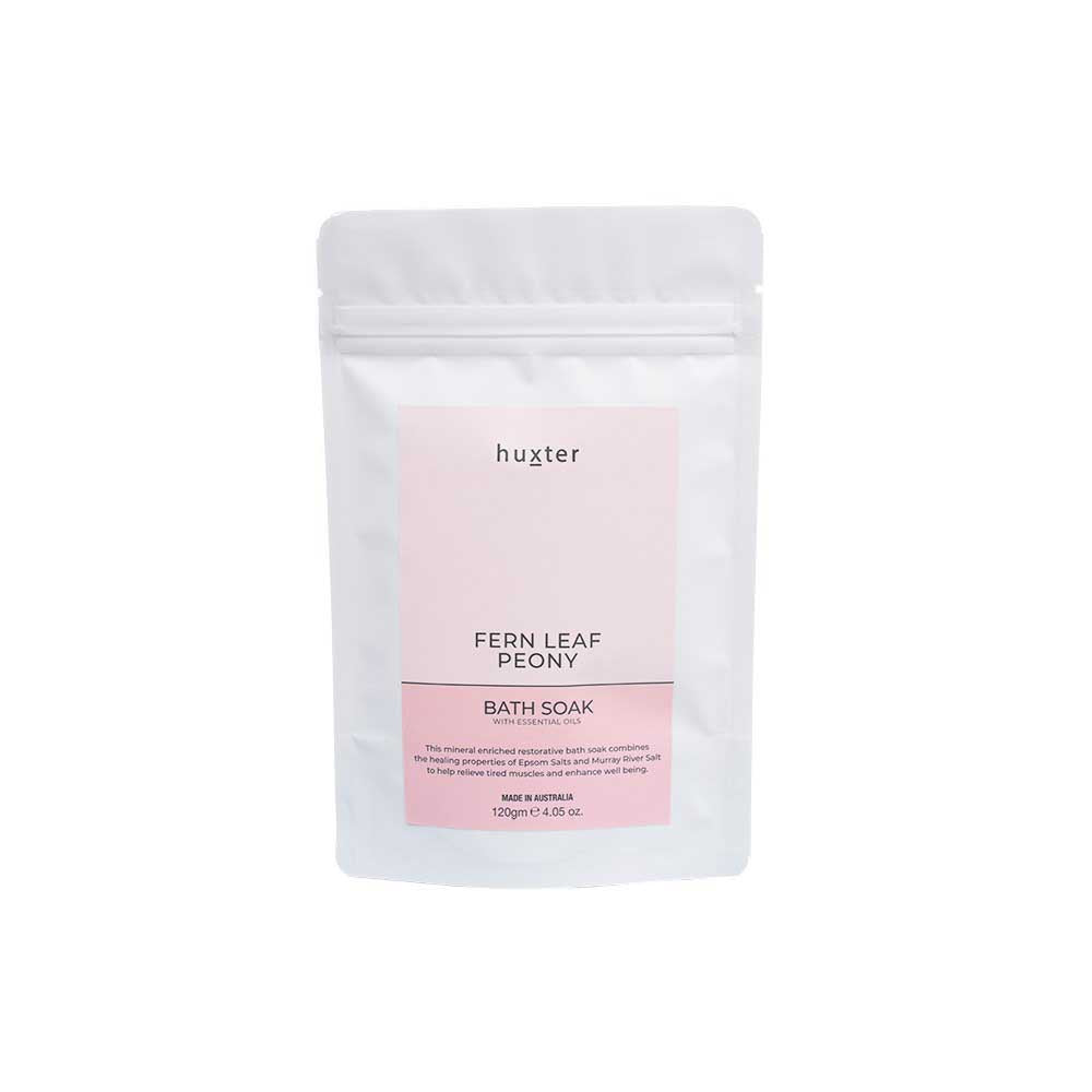 HUXTER: Bath Soak Pastel | Fern Leaf Peony