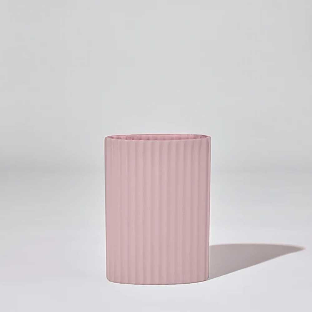 MARMOSET FOUND: Ripple Oval Vase Lilac (M)