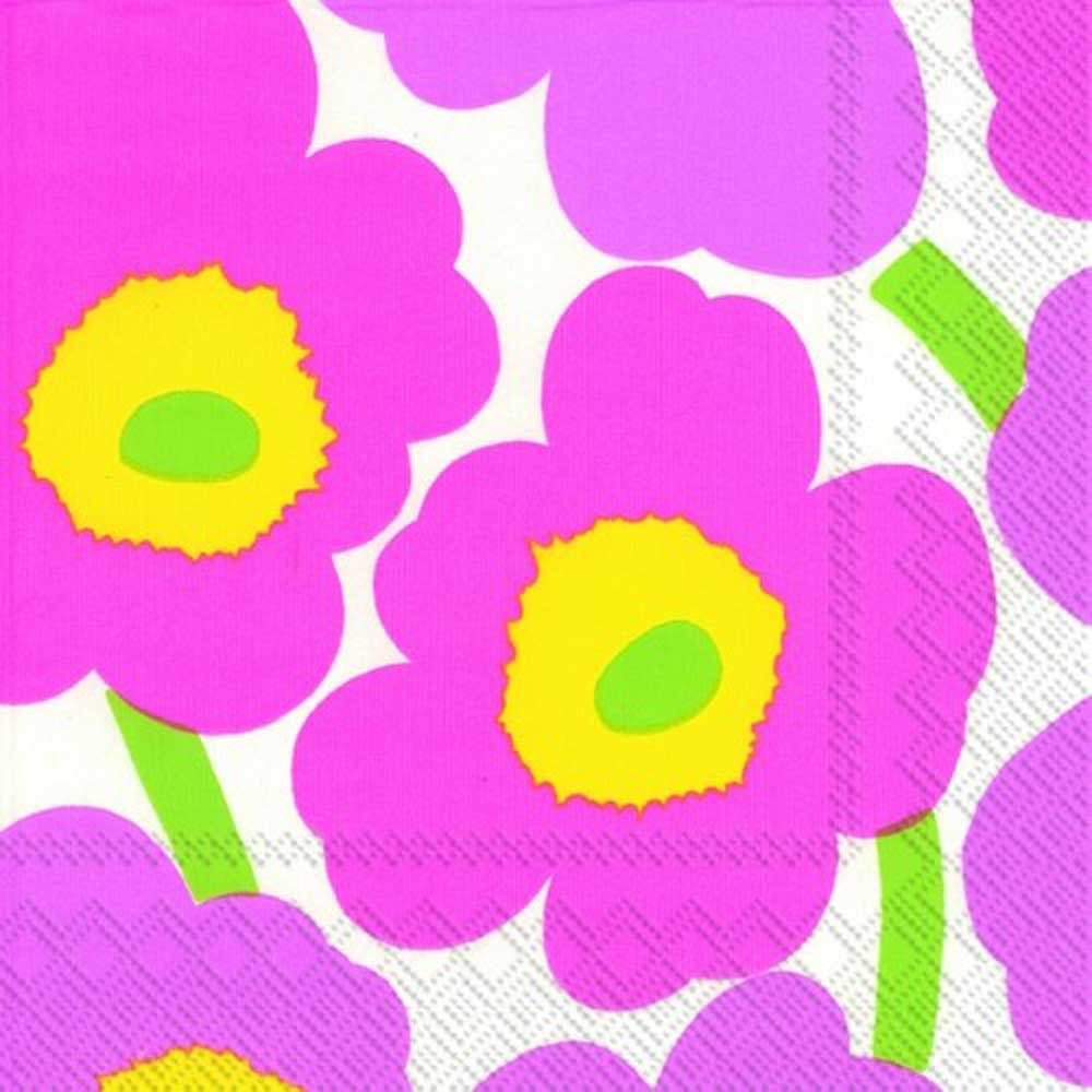 MARIMEKKO: Napkins | Unikko Light Pink