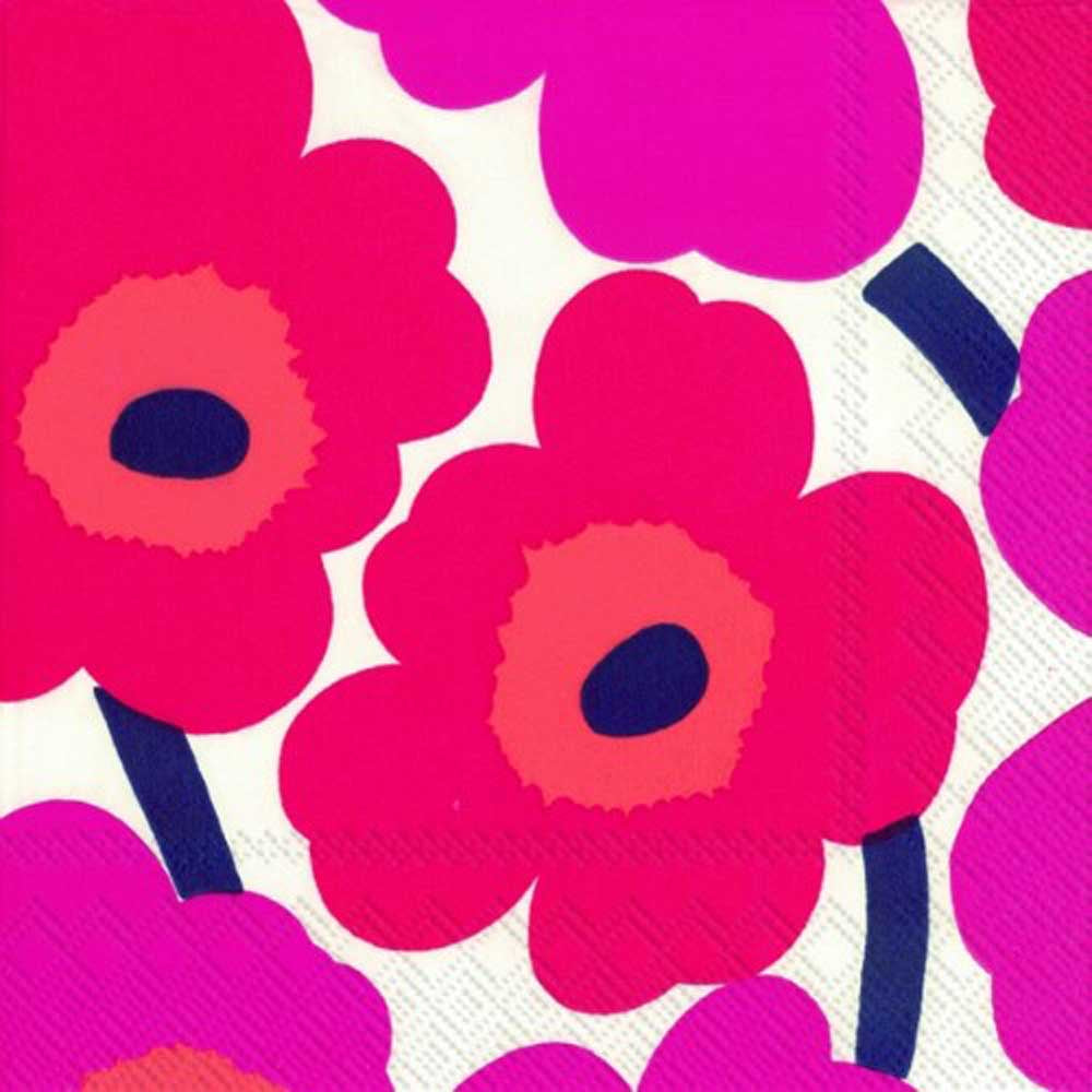 MARIMEKKO: Napkins | Unikko Red