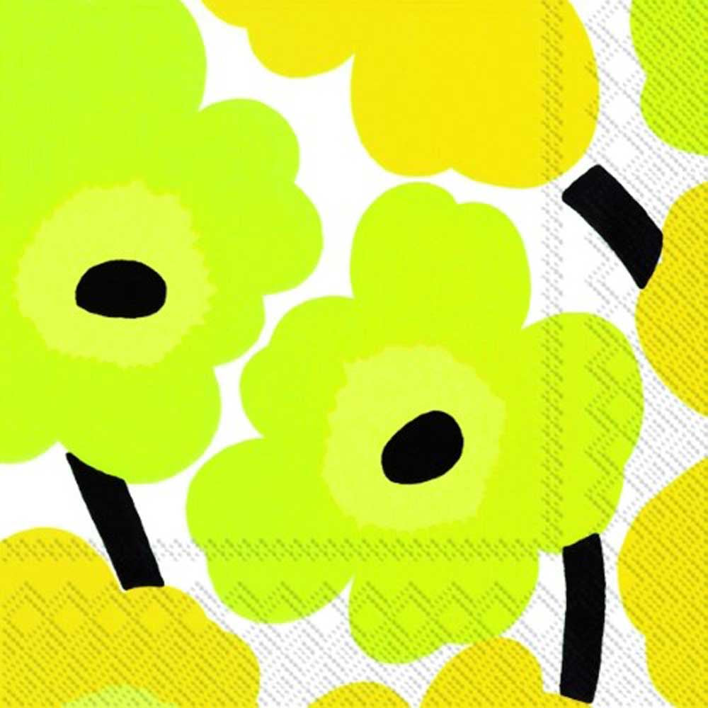 MARIMEKKO: Napkins | Unikko Yellow