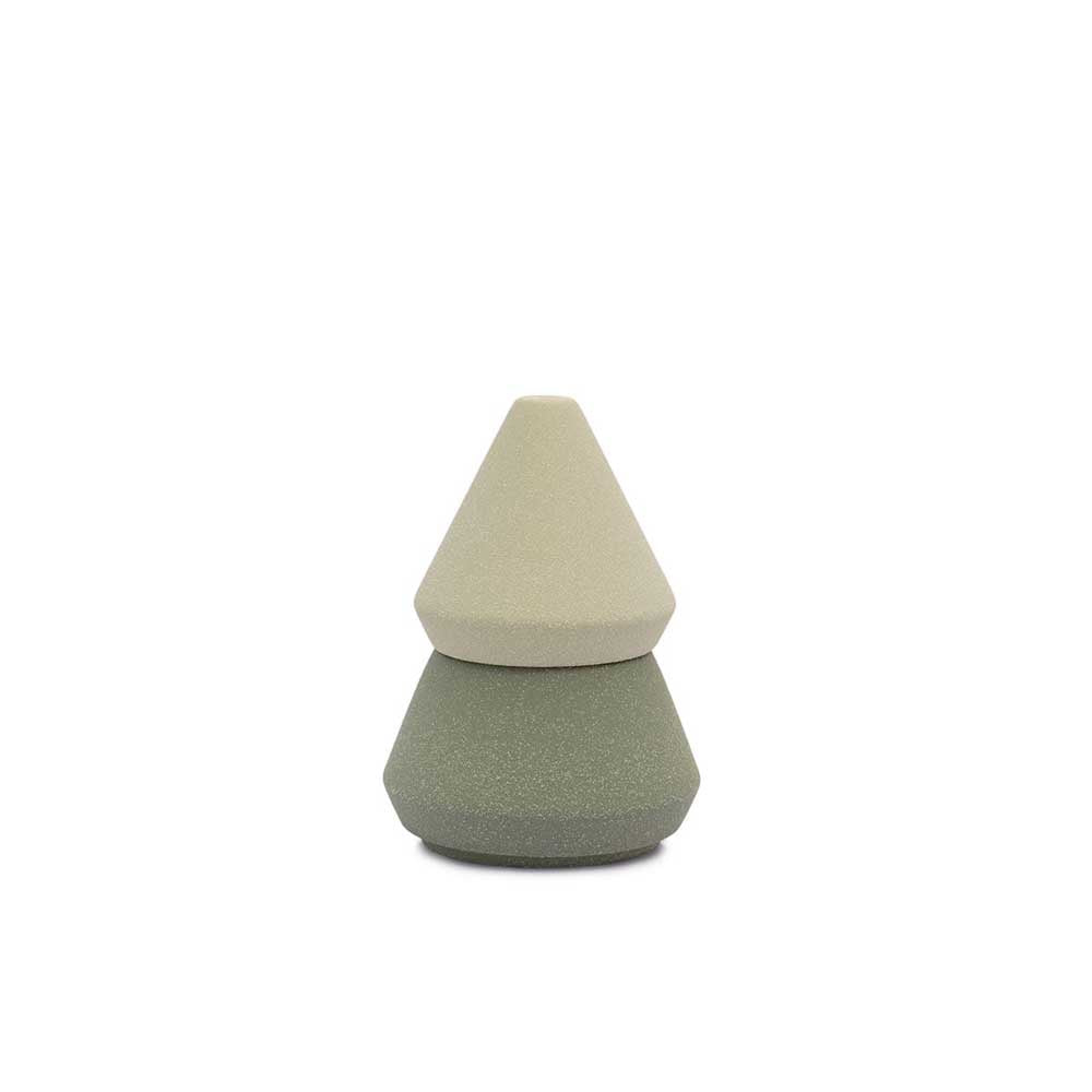 PADDYWAX: Cypress & Fir | Tree Stack Ceramic Candle - Green Medium