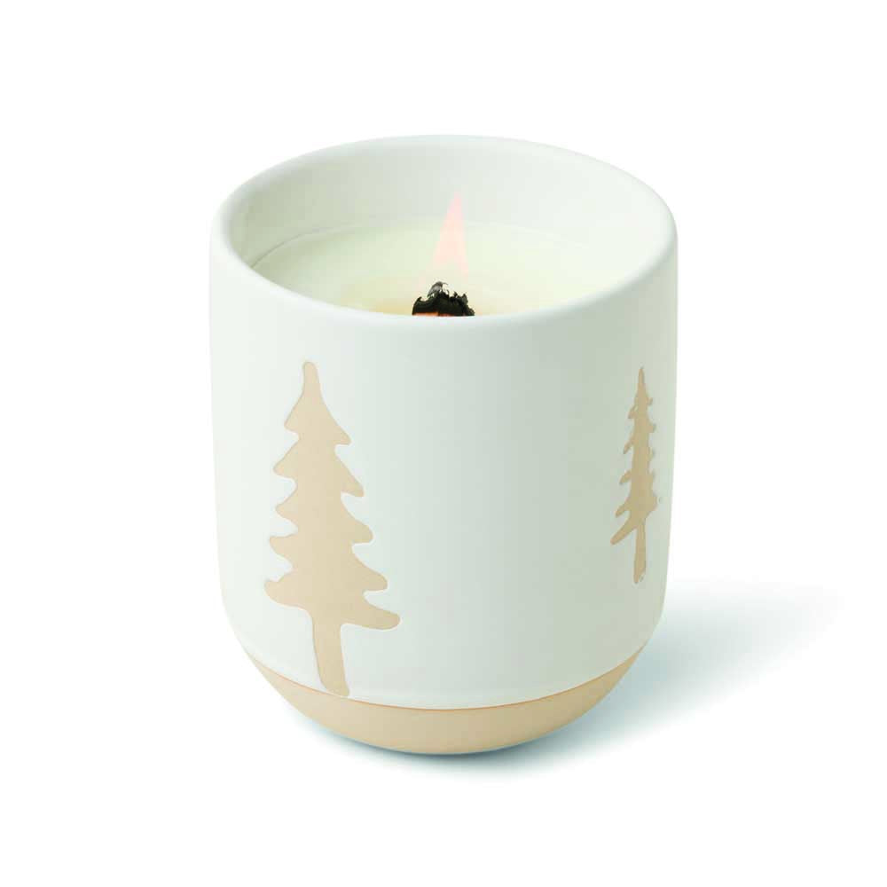 PADDYWAX: Cypress & Fir | White Ceramic Candle