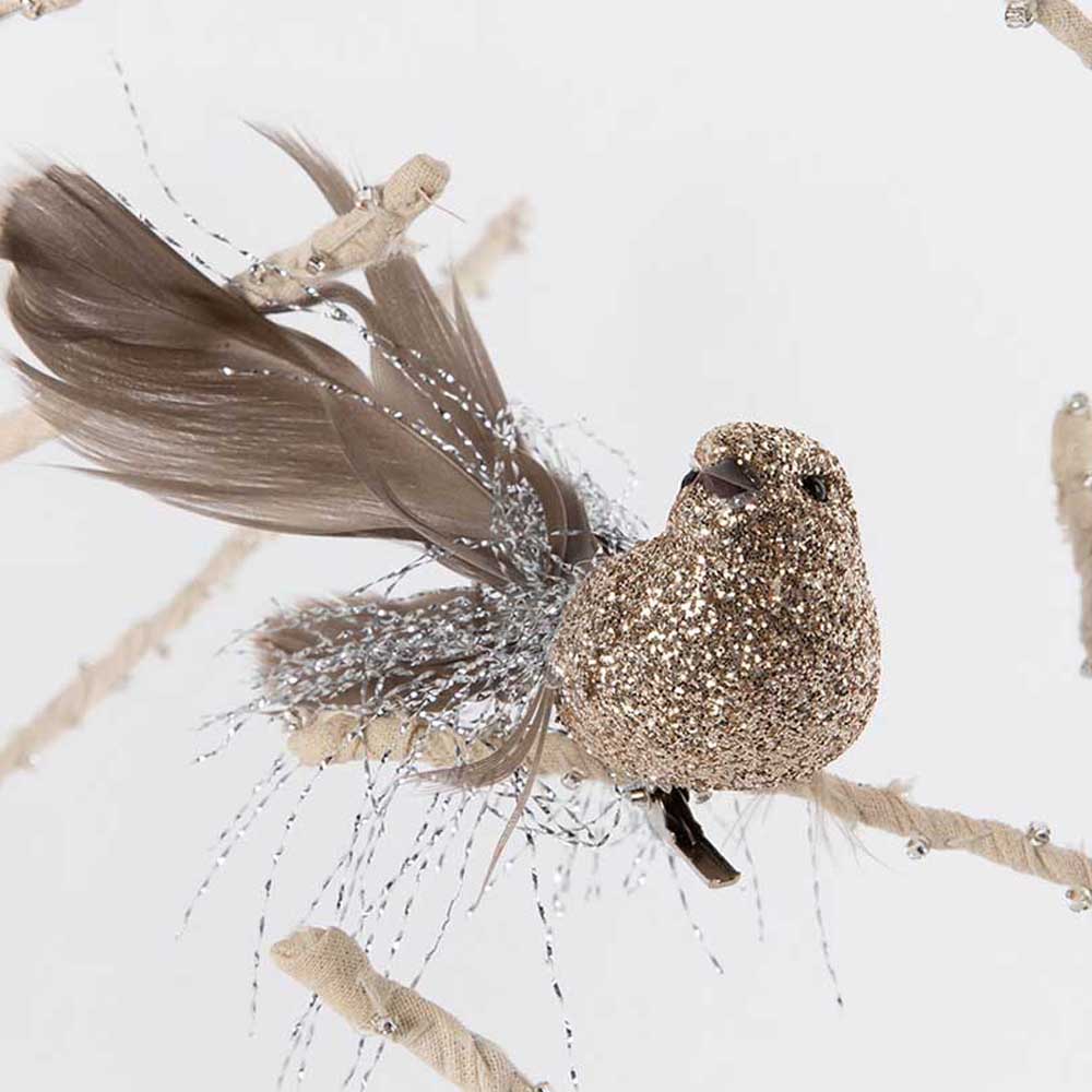PAPAYA: Fable Birds | Champagne With Silver Tail