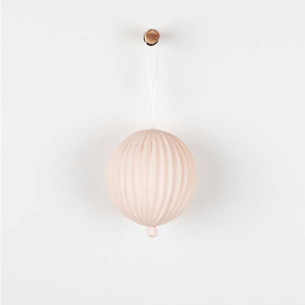 PAPAYA: Wanderlust Hanging Porcelain Sphere | Coral