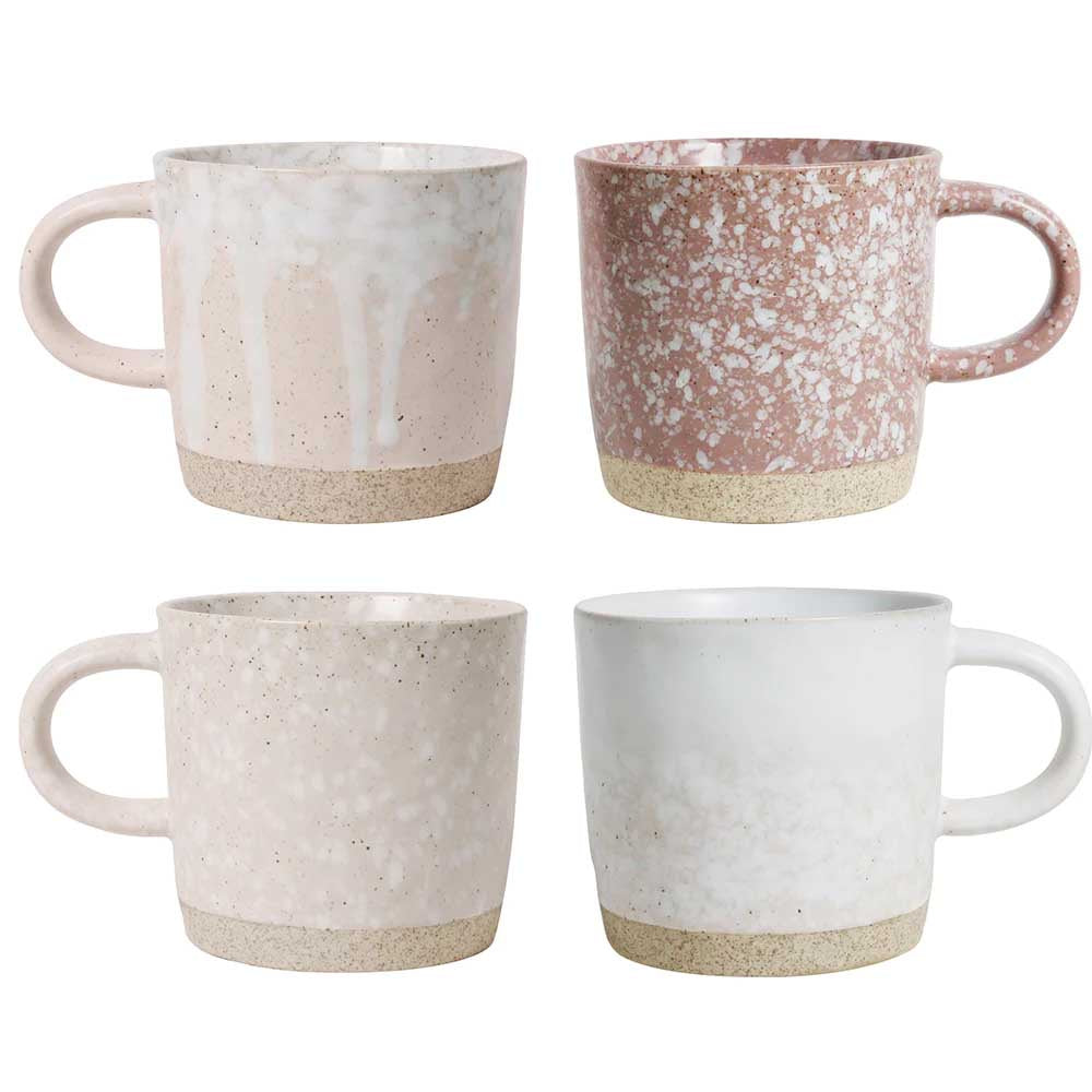 ROBERT GORDON: Strata Mugs | Pink - Set of 4