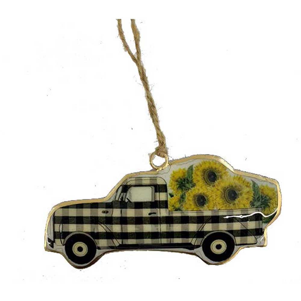 RUBY STAR: Christmas Decoration | Vintage Truck Sunflowers