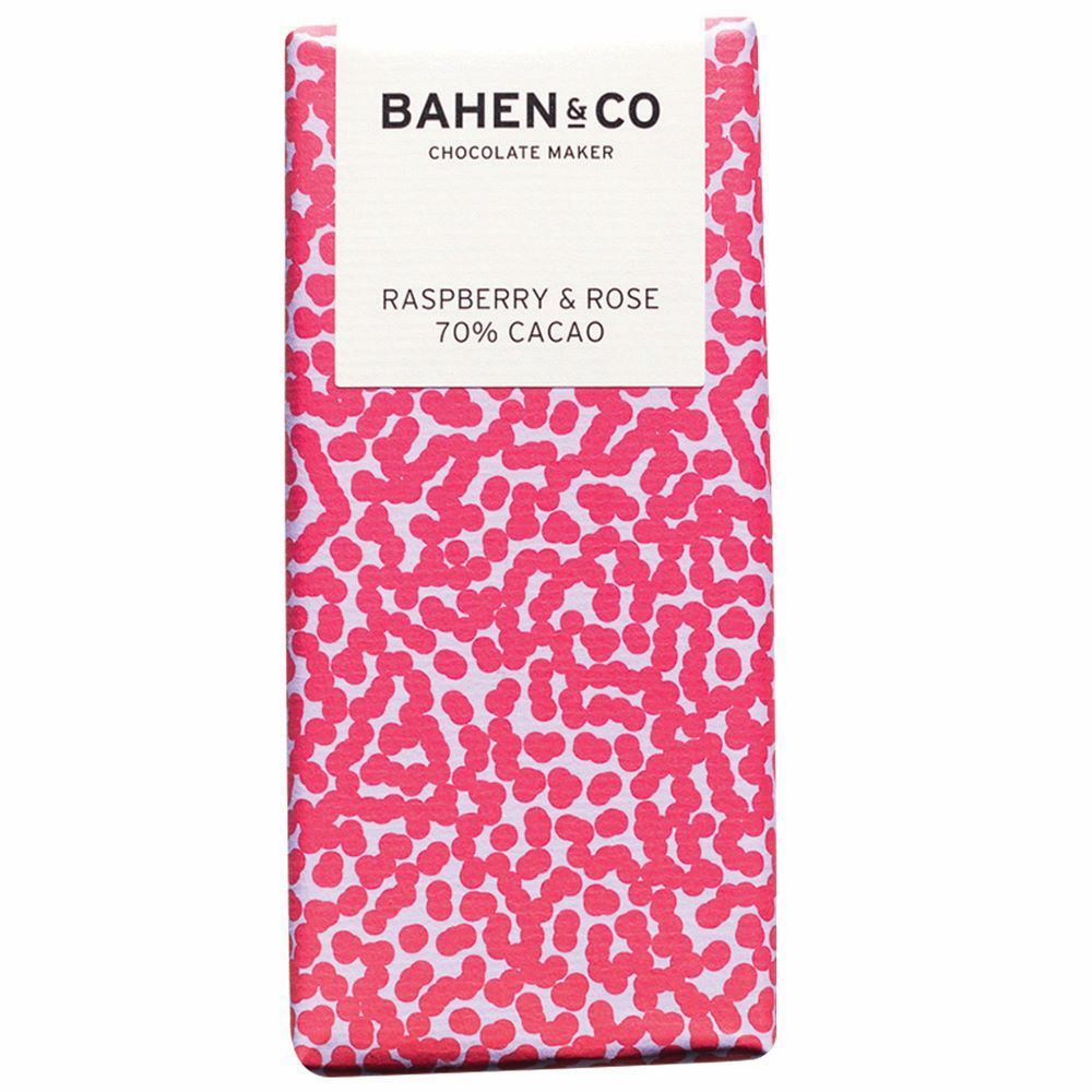 BAHEN & CO CHOCOLATE: Raspberry & Rose