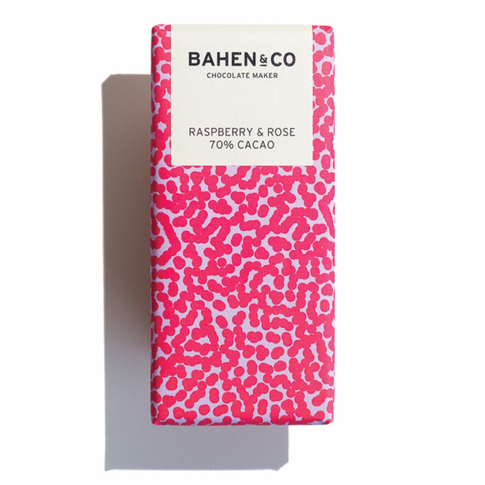 BAHEN & CO CHOCOLATE: Raspberry & Rose