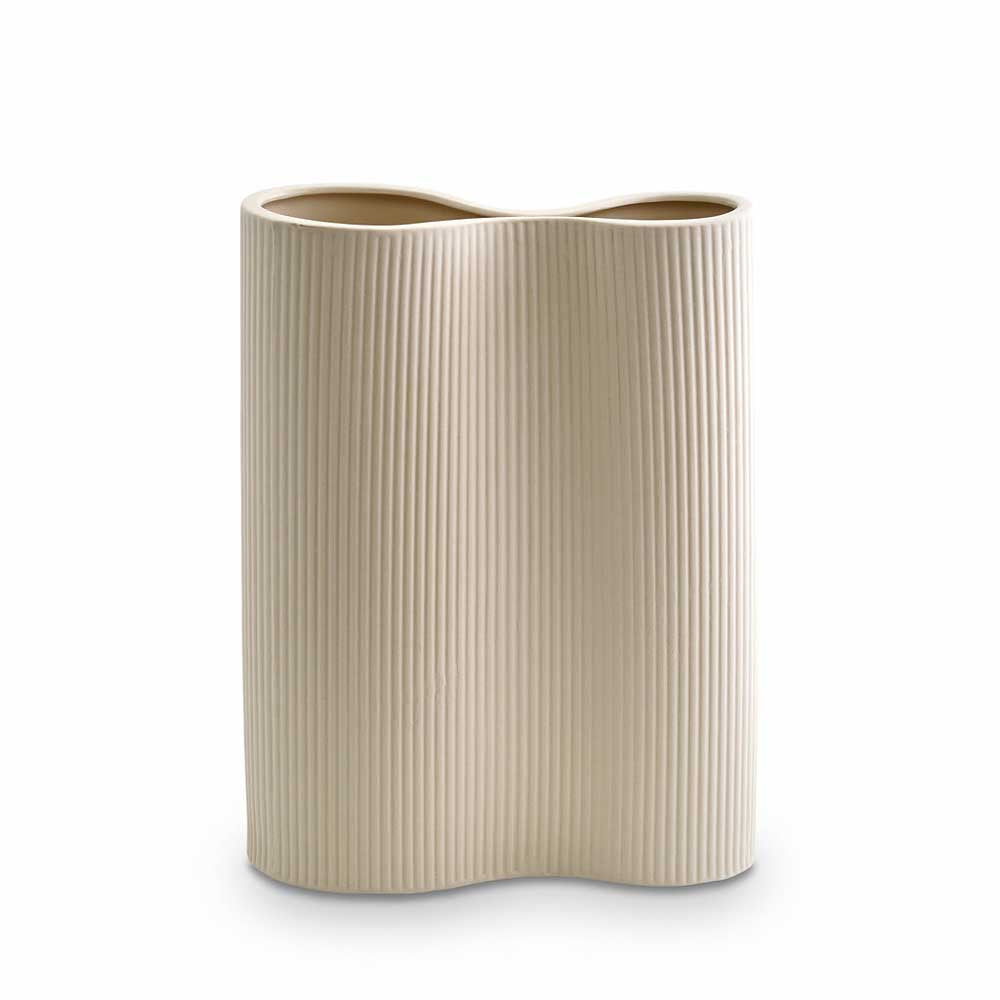 MARMOSET FOUND: Ribbed Infinity Vase Cream (M)