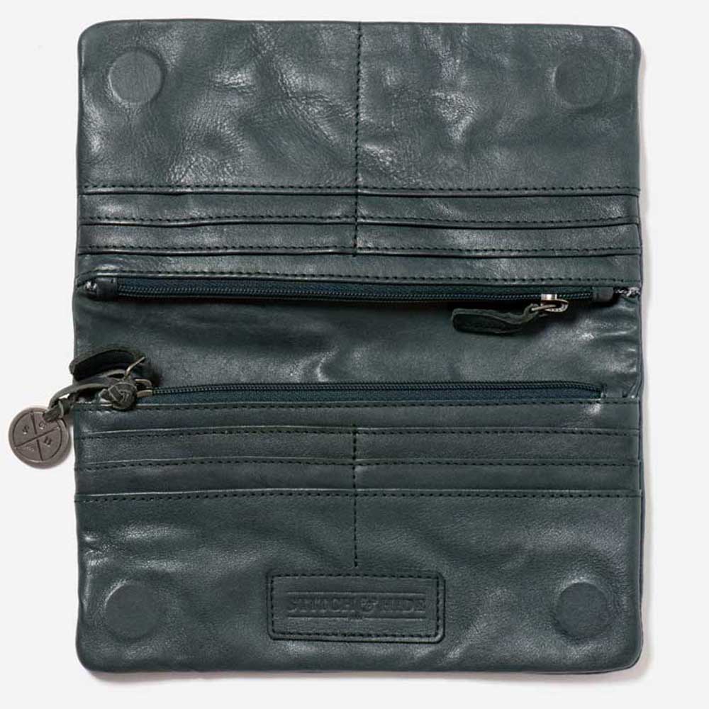 STITCH & HIDE: Bondi Wallet | Petrol