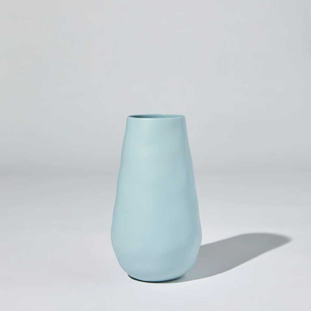 MARMOSET FOUND: Teardrop Vase Light Blue (L)