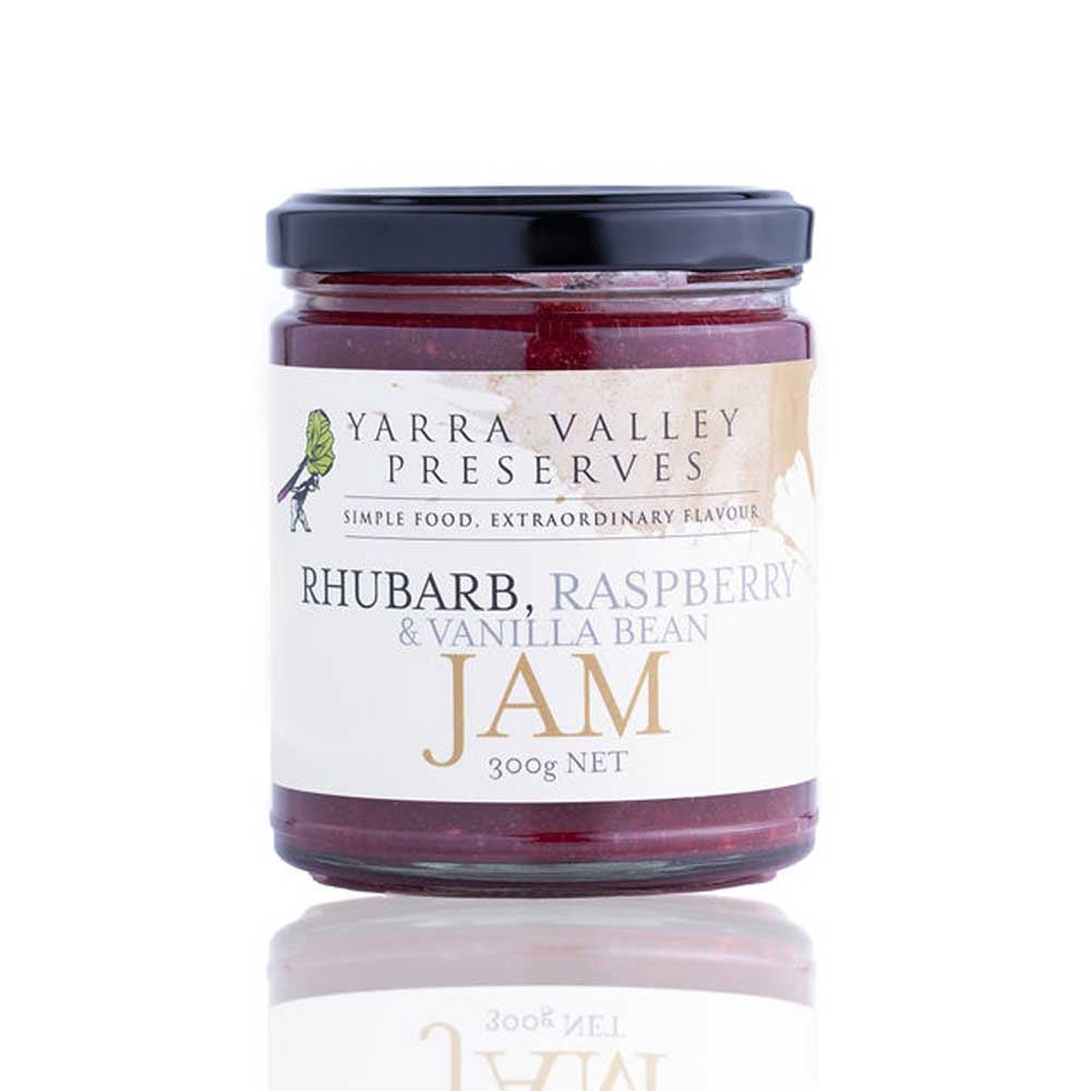 YARRA VALLEY GOURMET FOODS: Jam | Rhubarb Raspberry & Vanilla Bean