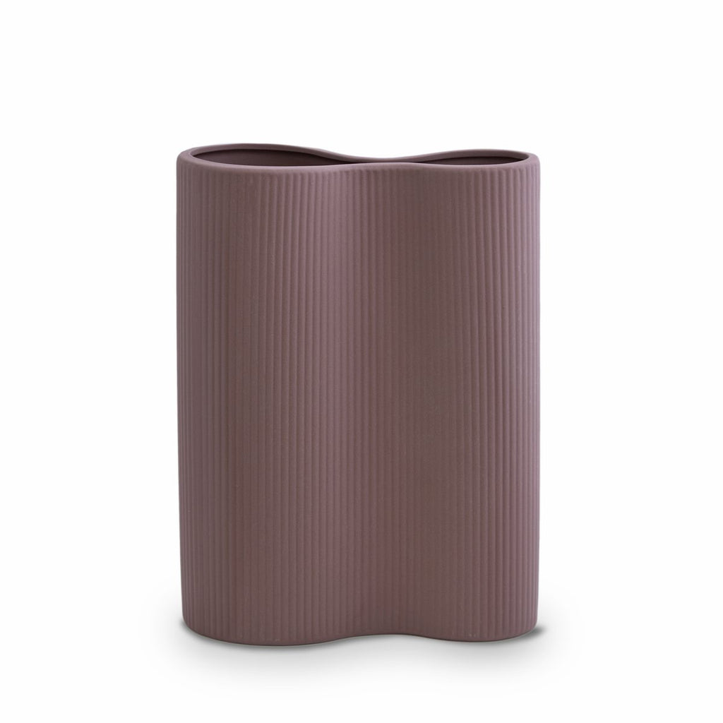MARMOSET FOUND: Ribbed Infinity Vase Plum (M)