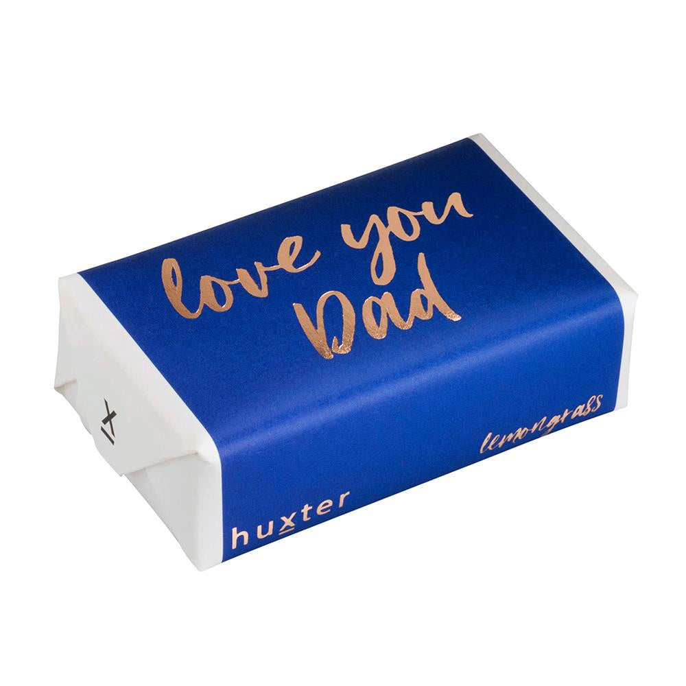 HUXTER: Soap | Love You Dad - Navy Gold Foil