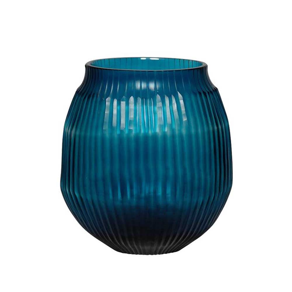 BRIAN TUNKS: Cut Glass Vase Small | Aegean
